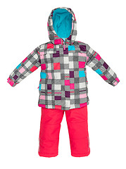 Image showing Childrens snowsuit fall