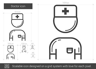 Image showing Doctor line icon.