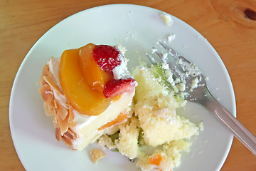 Image showing Cream cake