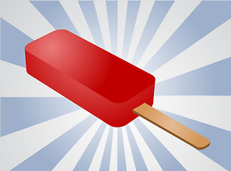 Image showing Cherry popsicle