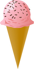 Image showing Fancy decorated ice cream