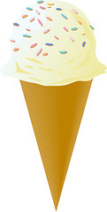 Image showing Fancy decorated ice cream