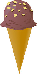 Image showing Fancy decorated ice cream