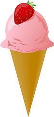 Image showing Fancy decorated ice cream