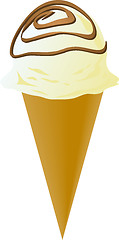 Image showing Fancy decorated ice cream