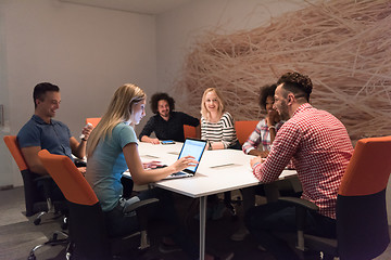 Image showing Multiethnic startup business team on meeting