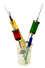 Image showing Glass Syringes isolated