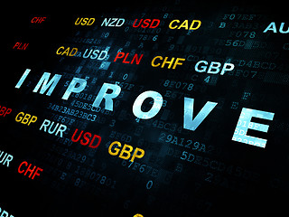 Image showing Finance concept: Improve on Digital background