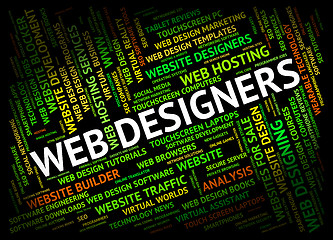 Image showing Web Designers Represents Net Www And Designing