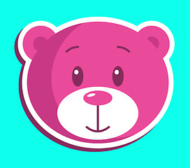 Image showing Teddy Bear Icon Indicates Stuffed Animal And Bears