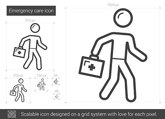 Image showing Emergency care line icon.