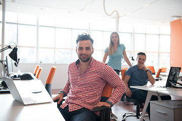 Image showing Portrait of young informal businessman