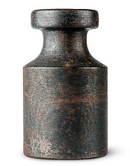 Image showing Old rusty scale weight