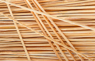 Image showing Crossed bamboo sticks