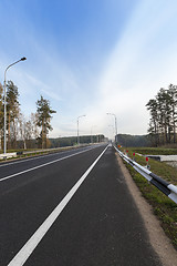 Image showing road through the bridge