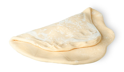 Image showing Roll the piece of dough folded in half