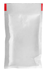 Image showing Clear white packet vertically