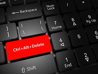 Image showing Button Ctrl Alt Delete