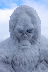Image showing Portrait of snow figure