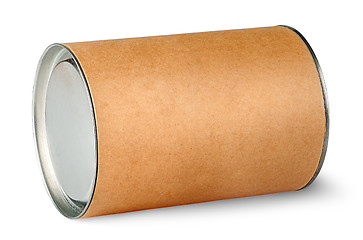 Image showing Cardboard tube with metal lids