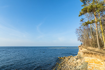 Image showing Estonian Baltic Sea coast, the precipice