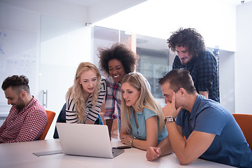 Image showing Multiethnic startup business team on meeting