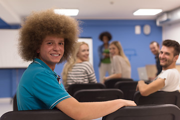 Image showing Portrait of young informal businessman