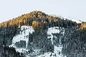Image showing Sunny day at ski resort in Austria