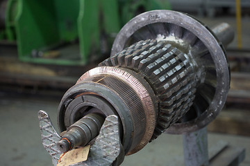 Image showing Stator of a big electric motor