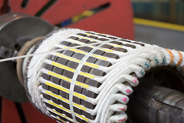 Image showing Stator of a big electric motor