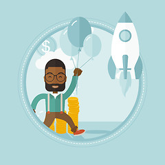 Image showing Successful business start up vector illustration.