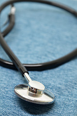 Image showing Medical Stethoscope on a blue background