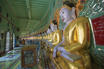 Image showing Umin Thounzeh temple in myanmar