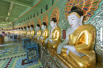 Image showing Umin Thounzeh temple in myanmar