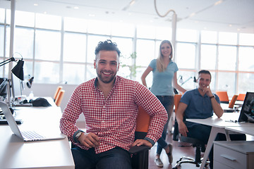 Image showing Portrait of young informal businessman