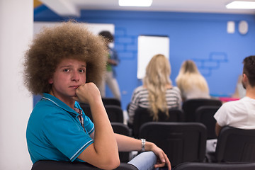 Image showing Portrait of young informal businessman