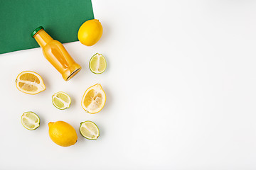 Image showing Detox drinks on white background