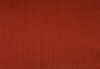 Image showing Deep red coarse woven fabric background