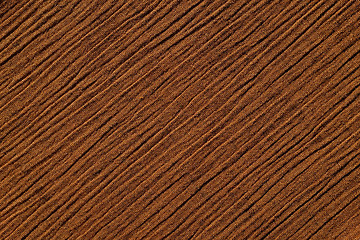 Image showing Warm brown crinkled fabric background texture