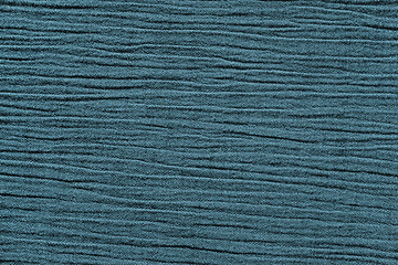 Image showing Blue crinkled material background texture