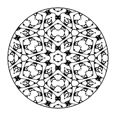 Image showing Mandala Black and White