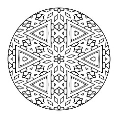 Image showing Mandala Black and White