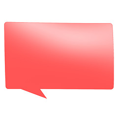 Image showing Red speech bubble