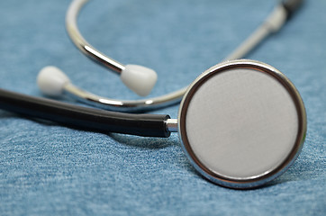 Image showing Medical Stethoscope on a blue background