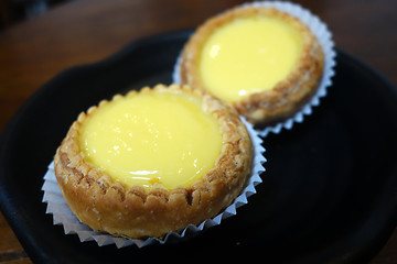 Image showing Egg custard tart