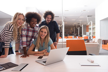 Image showing Multiethnic startup business team on meeting