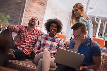 Image showing Multiethnic startup business team on meeting