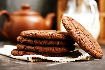 Image showing chocolate cookies