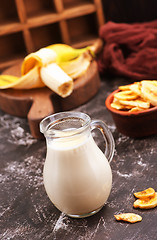 Image showing banana milk