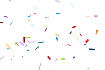 Image showing confetti over white background